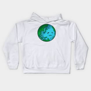 Sad Planet Earth Kids Hoodie